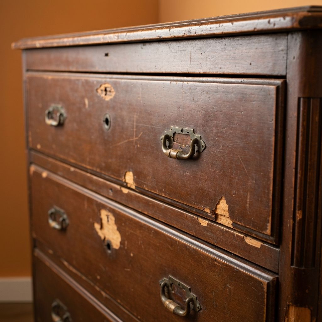 Restauration commode Louis XV avant