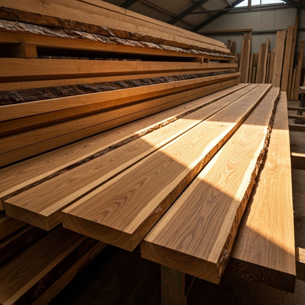 Table basse chêne massif avant